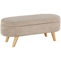 banco de cama 110x40x43 cm beige