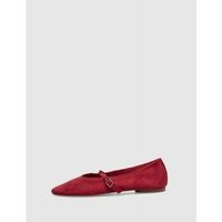 obvio zapatos bajos mercedita obvio henri rojo para mujer