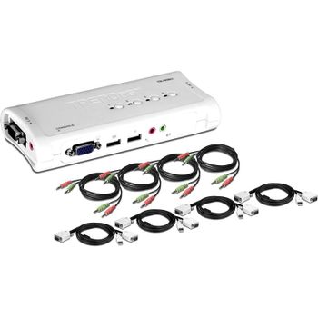 TRENDnet TK-409K Conmutador KVM 4 Puertos USB