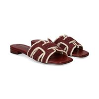 bibi lou sandalias planas mujer - rojo talla 40