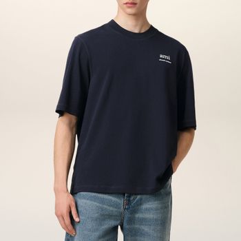 AMI Logo Cotton-Jersey T-Shirt - L