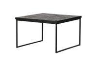 mesa auxiliar de madera reciclada negra