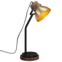 lampara de escritorio laton vintage 25 w e27 18x18x60 cm vidaxl