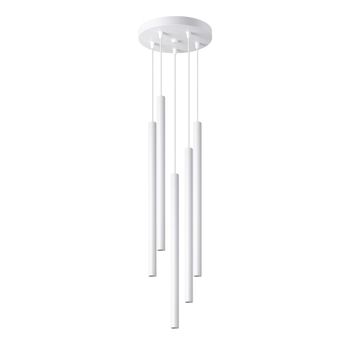 Lámpara de techo blanco acero alt. 110 cm