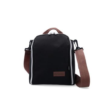 Bolsa porta menú poliéster negra 20x13x20 cm