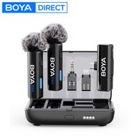 boya boyalink 2 microfono lavalier inalambrico para iphone android camaras dslr smartphone gaming youtube grabacion de video streaming