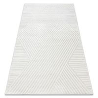 alfombra balance 1503 crema - geometrico estructural glamour 140x190 cm