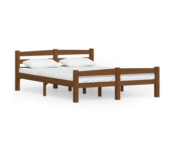 Vidaxl estructura de cama madera maciza pino marrón miel 140x200 cm