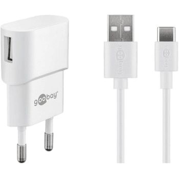 Goobay Cargador USB Tipo C 1A 1m Blanco