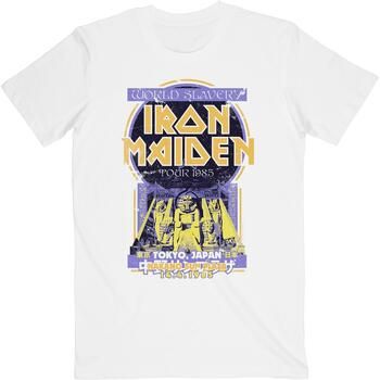 Iron Maiden Camiseta manga larga Powerslave Japan Flyer para mujer