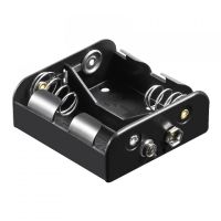 goobay portapilas para 2 pilas fr14hr14lr14 negro
