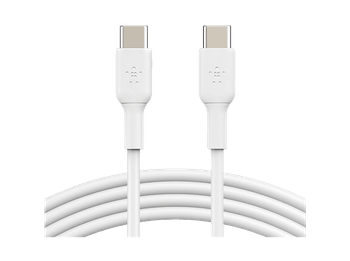 Cable USB - Belkin USB-C a de 60 W, 2m, Universal, Carga Rápida, Blanco