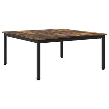 Mesa De Café Roble Humo 100 X 100 X 45 Cm Madera De Ingeniería Vidaxl