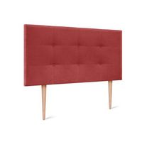 cabecero de tela aqualine capitone 105x115cm con patas camas 105 - rojo
