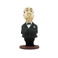 figura alfred hitchcock artesanal 20 cms