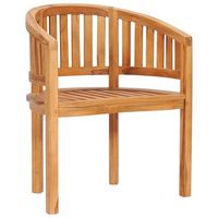 silla banana de madera maciza de teca
