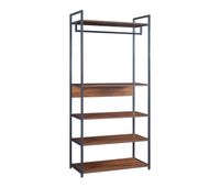 perchero burro larem con 5 compartimento 180x84x40cm - efecto nogal encasa