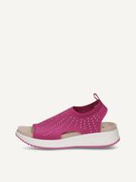 caprice sandal pink made of textiles without heel size 41