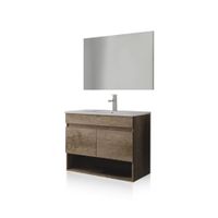 pack de bano con lavabo ceramico melamina nordik
