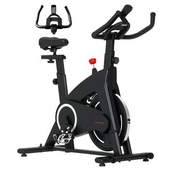Bicicleta Estática De Interior Con Volante De Inercia De 15 Kg Monitor Led Con Pulsómetro Manillar