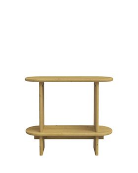 Mesa auxiliar de madera de abeto en color natural 70 cm