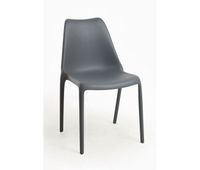 silla synk polipropileno - gris oscuro