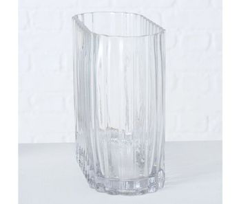 Jarrón de cristal transparente clear 18cm