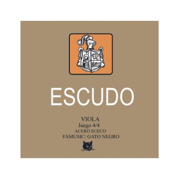 Juego de cuerdas  para Viola 4/4 Ferrer by Gato Negro. Fabricado en acero sueco de alta calidad en España desde 1868