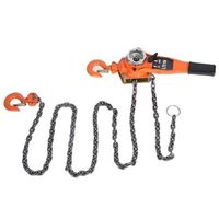 bloque de polea 075 t con tranca palanca cadena naranja levanta 3m