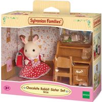 families sylvanian set de escritorio conejo chocolate sylvanian families 05016 epoch