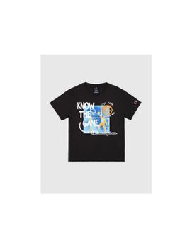 Camiseta Champion Crewneck T-Shirt Niño Negro