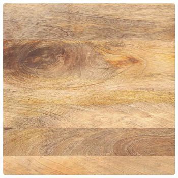 Vidaxl Tablero De Mesa Cuadrado Madera Maciza De Mango 60x60x2,5 Cm