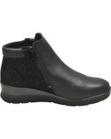 de lumel - botin con cremallera y elastico lateral ligeros co black 2738-1968