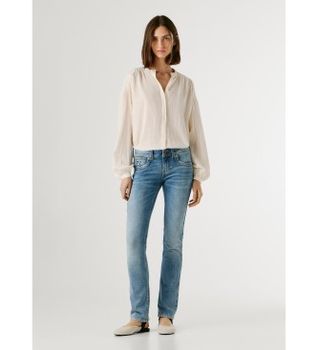 Pepe Jeans para mujer. PL2051039 Jeans Slim Venus azul (31/32), Casual, Algodón, Denim