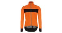 chaqueta impermeable santini guard mercurio naranja fluo