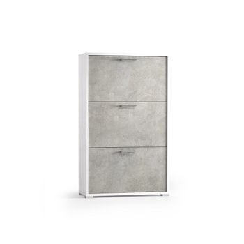 Mueble Zapatero De Diseño Para Ahorrar Espacio Con Puertas De Hormigón