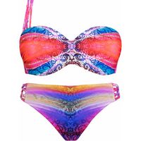 luna splendida bikini juego de 2 piezas preformadas 1 correa rainbow para mujer