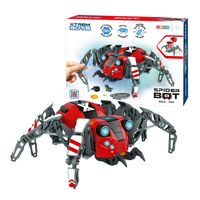 xtrem bots spider bot - robotica para ninos arana  kit robotica 7 anos  robot juguete 110 piezas  juguetes ninos  robot ninos  facil de montar