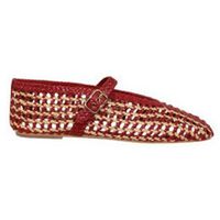 inuovo deportivas moda bailarina en trenzado bicolor con pulsera para mujer