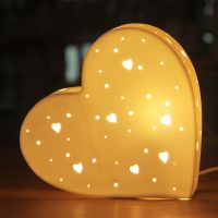 3d ceramic lamp heart