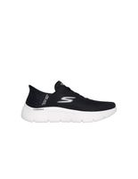 zapatillas skechers slip-ins go walk flex - grand mujer negroblanco