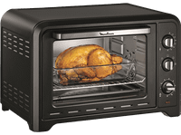 mini horno - moulinex optimo ox4848 2000 w capacidad 39 l hasta 240 c 6 modos de coccion temporizador 120 min bandeja horneado negro