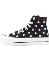 de converse converse chuck taylor all star lift platform polka dots a10688c - zapatilla alta lunares blancos y negros black