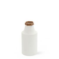 jarron de metal crema h32