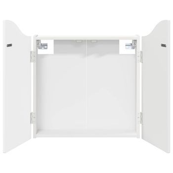 Armario Para Dianas Blanco 56 X 12 X 63 Cm Madera De Ingeniería Vidaxl