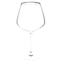 copa para vino de vidrio transparente