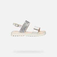 geox sandal coralie nina blancoplateado claro