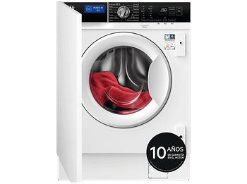 Lavadora integrable - AEG LFN7G8434F, 8 kg, 1400 rpm, Tecnología ProSense, Función Vapor, Sin panelar