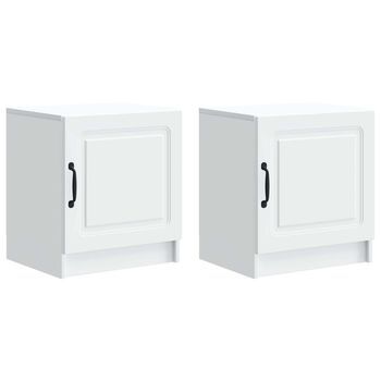 Armario De Noche 2 Uds. 43 X 34,5 X 47 Cm Madera De Ingeniería Vidaxl