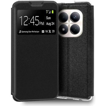 Funda para móvil Cool Flip Cover Solapa Polipiel Negra Antigolpes para Xiaomi Redmi Note 15 Pro 5G